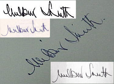 Wilbur  Smith signature