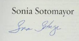 Sonia  Sotomayor signature