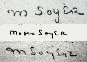 Moses  Soyer signature