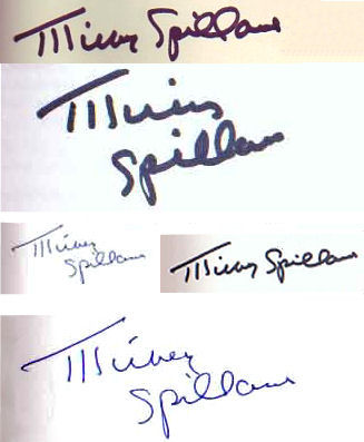 Mickey  Spillane signature