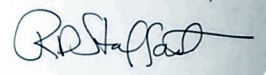 R. D.  Stafford signature