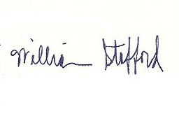 William  Stafford signature