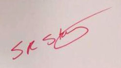 S. R.  Staley signature