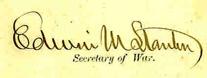 Edwin M.  Stanton signature
