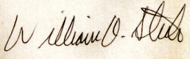 William O.  Steele signature