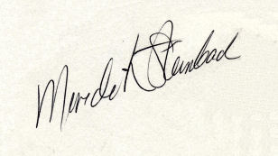 Meredith  Steinbach signature