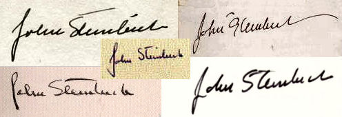 John  Steinbeck signature