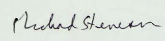 Richard  Stevenson signature