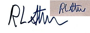 R. L.  Stine signature