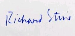 Richard  Stine signature