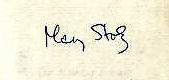 Mary  Stolz signature