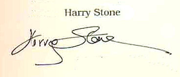 Harry  Stone signature