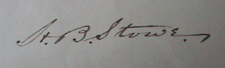 Harriet Beecher  Stowe signature