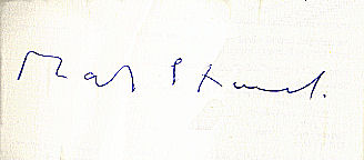 Mark  Strand signature