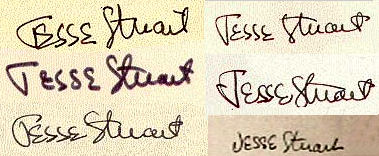 Jesse  Stuart signature