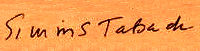 Simms  Taback signature