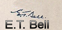 John  Taine signature