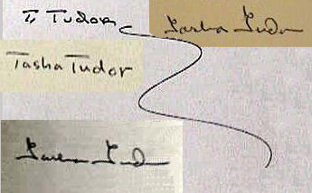 Tasha  Tudor signature