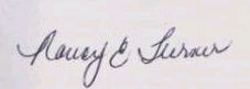 Nancy E.  Turner signature