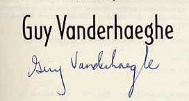 Guy  Vanderhaeghe signature