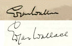 Edgar  Wallace signature
