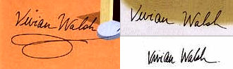Vivian  Walsh signature