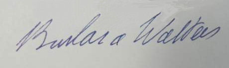 Barbara  Walters signature