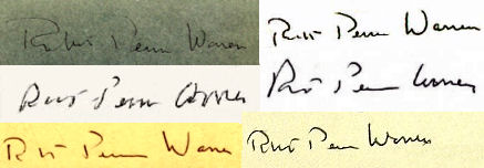 Robert Penn  Warren signature