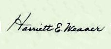 Harriet E.  Weaver signature