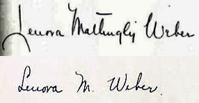 Lenora Mattingly  Weber signature