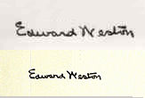 Edward  Weston signature