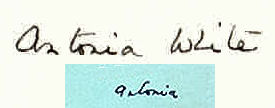 Antonia  White signature