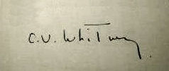 Cornelius Vanderbilt Whitney signature