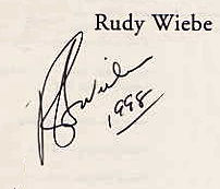 Rudy  Wiebe signature