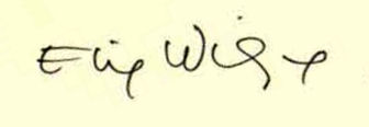 Elie  Wiesel signature