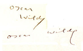 Oscar  Wilde signature