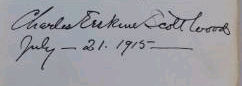 Charles Erskine Scott  Wood signature