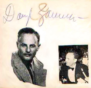 Darryl F.  Zanuck signature